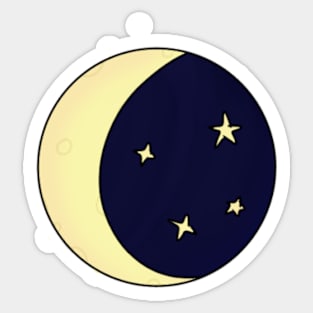 Moon & Stars sticker Sticker